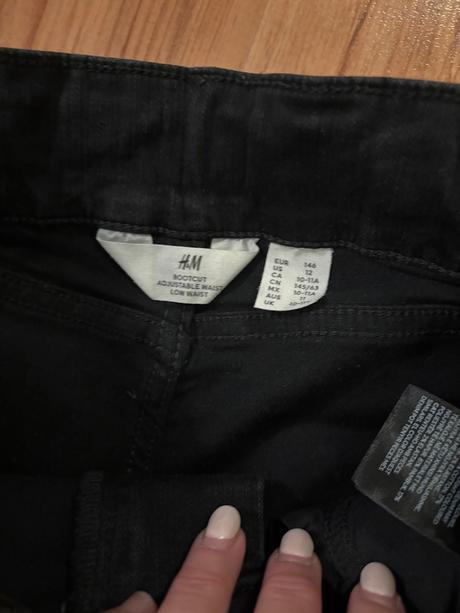 Džínsy s hm, h&m,140