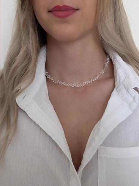 Náhrdelník/choker chrystal,