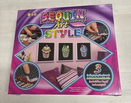 Napichovanie trblietavych koralok - muffiny, 