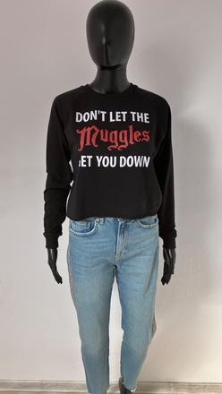 Čierna mikina s nápisom (xxs), new yorker,188