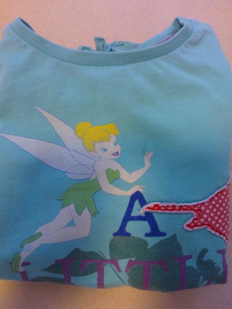 Slabo modro zelenkavé tričko fairies,vel.3-4r., disney,98