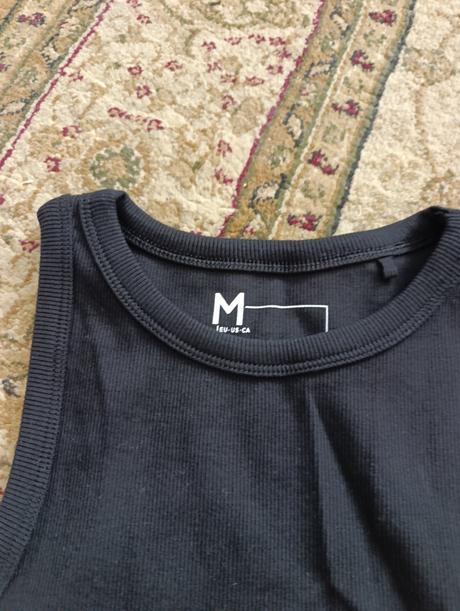 Čierne tielko, fishbone,m