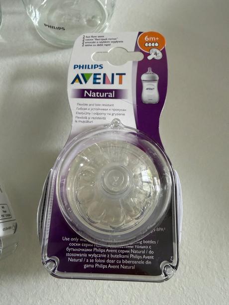 Avent natular sklenene flase 240ml, avent