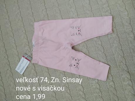 Predám nové legíny s visačkou, sinsay,74