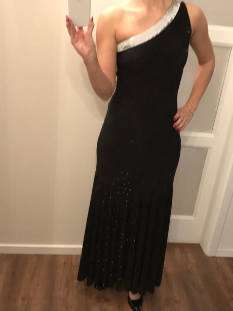 Čierne spoločenské šaty v.38, 38