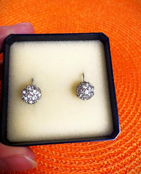 Brúsené vintage náušnice, 