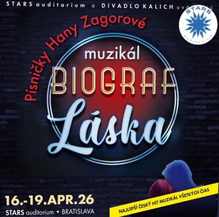Vstupenky na muziákal biograf láska 18.4.2026, 