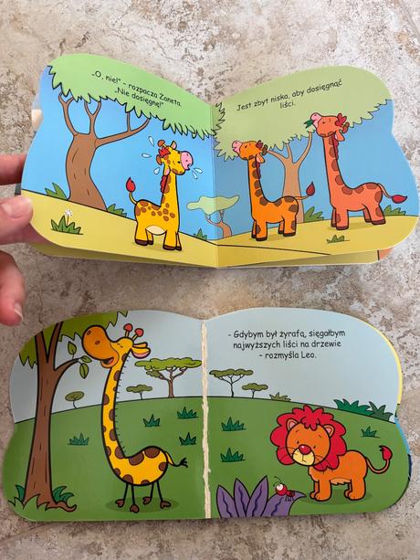 Knihy pre deti žirafa,lev, 