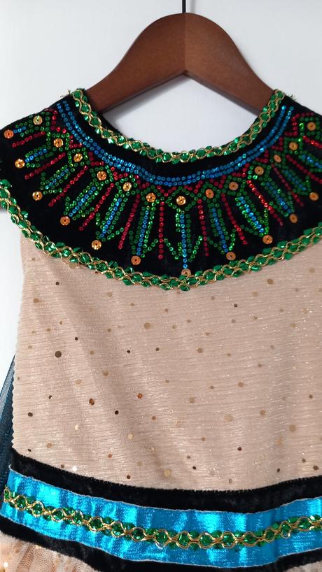 Nádherný kostým kleopatra, faraónka, 