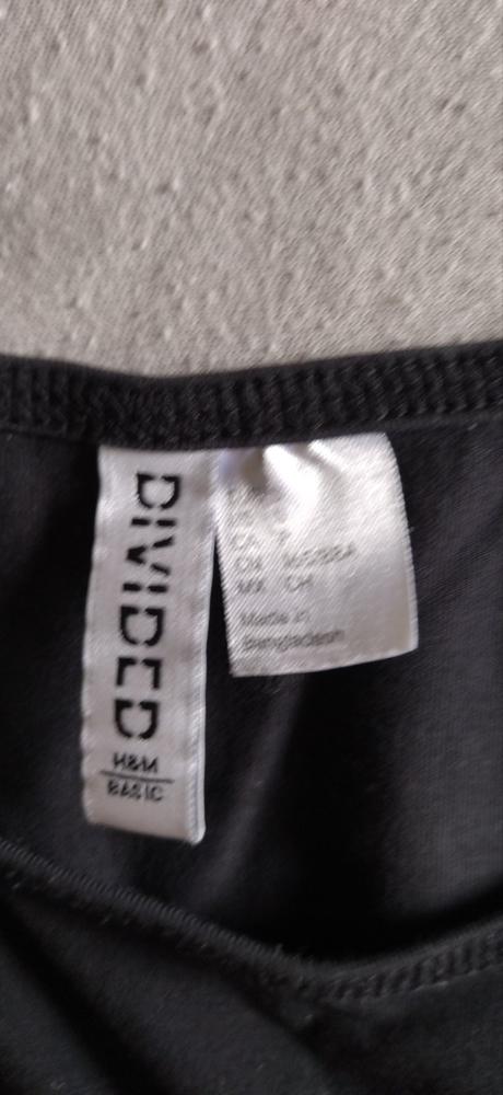 Basic elastické tielko, h&m,s