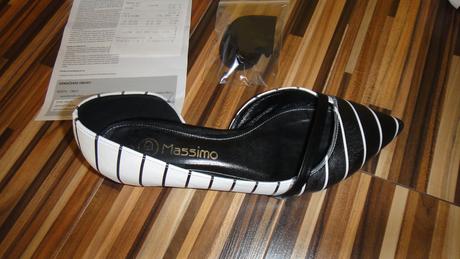 Čierno - biele lodičky na nizkom opätku, marco tozzi,37