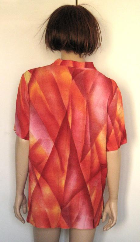 "ohnivá" viskózová blúzka, 42