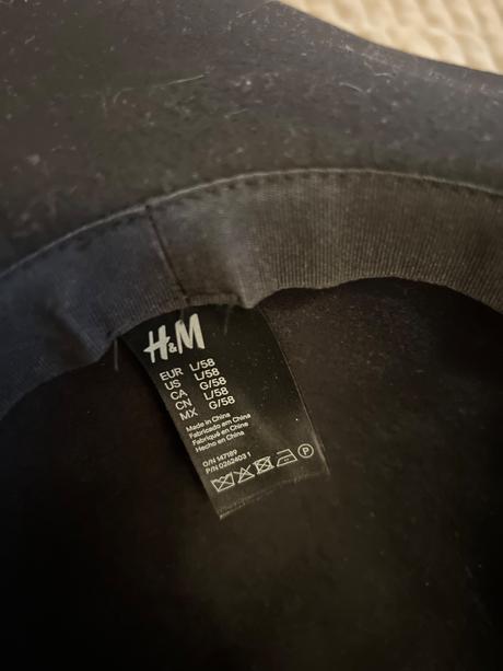 Cierny klobuk, h&m,l