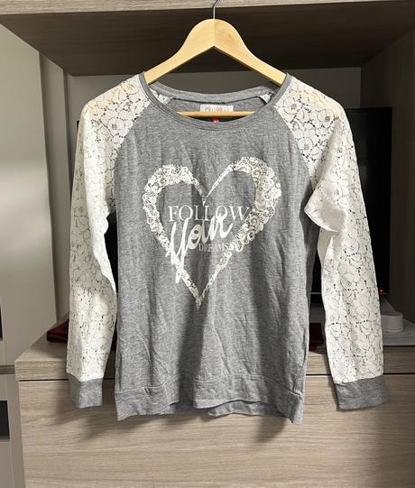 Tričko s čipkou, s