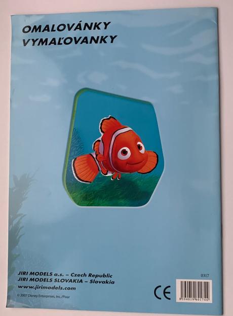 Jiri models hledá se nemo - omaľovánka a4,