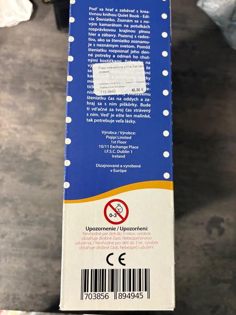 Piqipi interaktívna kniha šteniatko pc 50 eur, 