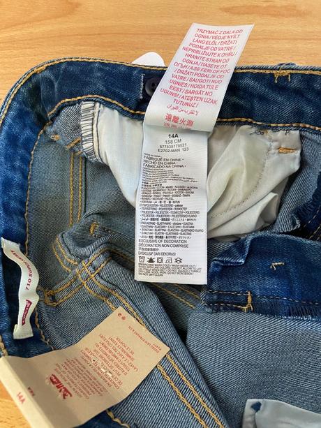 Originál levis jeansy pre dievča, levis,164