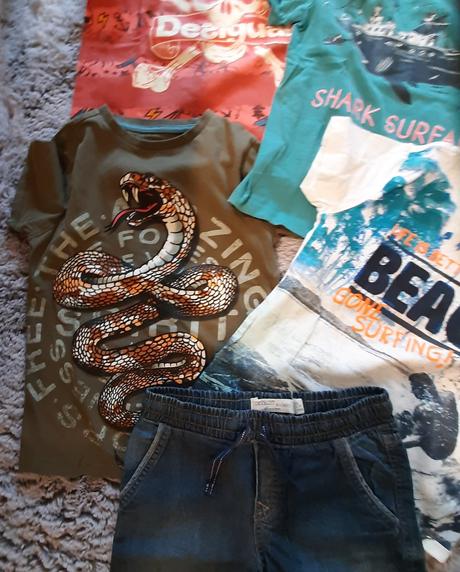 Mix 122/128 tričká 3+1, 122–134