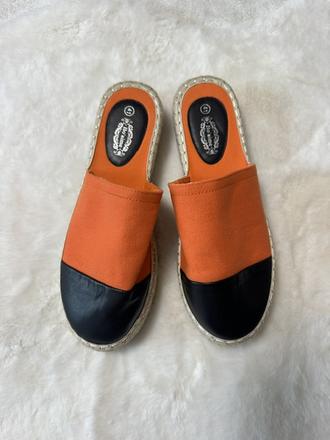 Dvojfarebné espadrilkové našuchovačky, 40