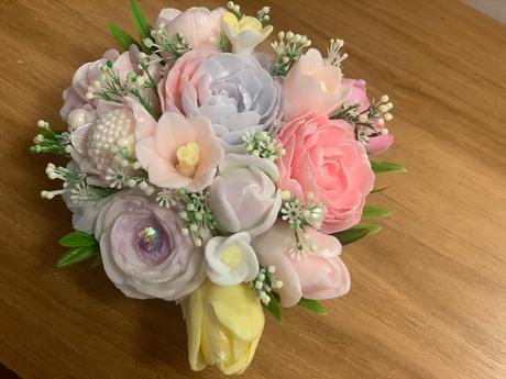 Mydlova kytica v krabičke, 