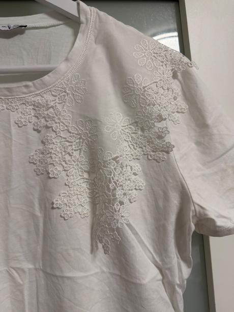 Zara top s čipkou, zara,l