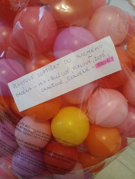 Plastové loptičky do suchého bazéna, 
