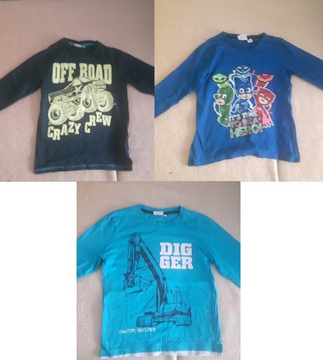 3ks chlapčenských tričiek s dlhými rukávmi, kids,140