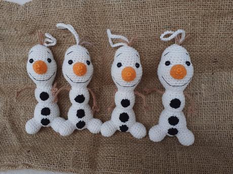 Hackovany olaf-ozdoba na stromcek, 