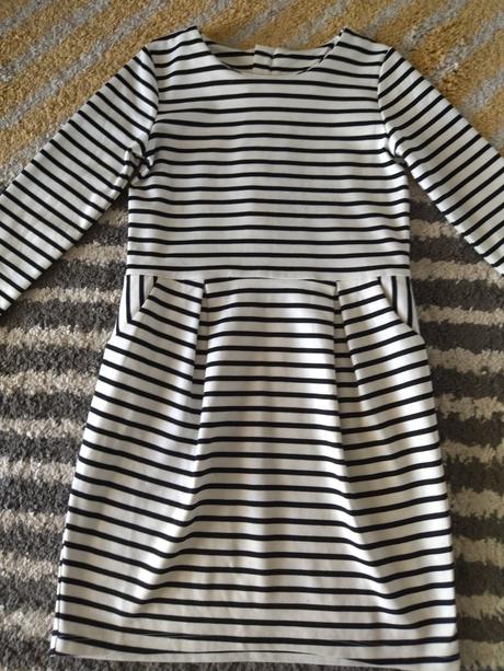 Čiernobiele šaty 122/128, h&m,122
