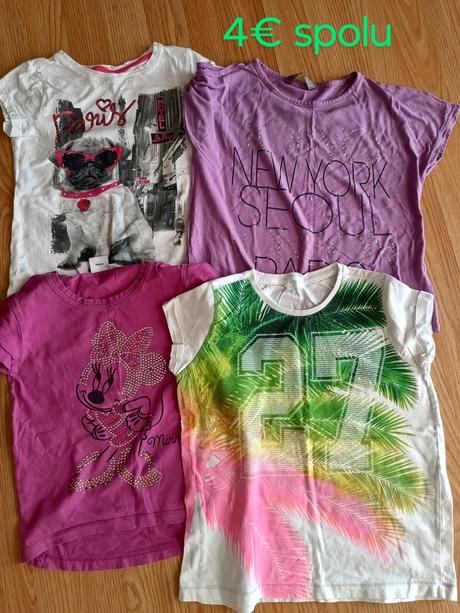 Set tričiek 4 ks, f&f,128