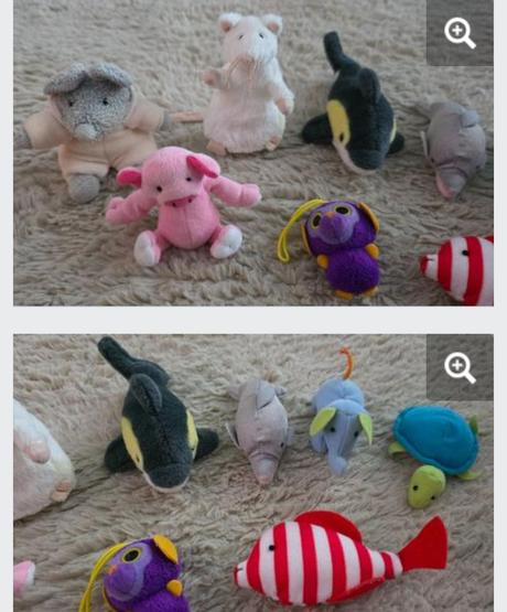 Malicke plysove hracky 9ks,