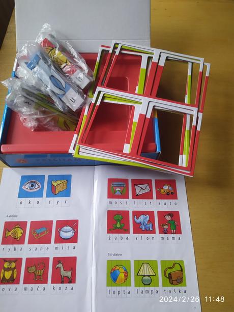 Hra - skladanie slov, 