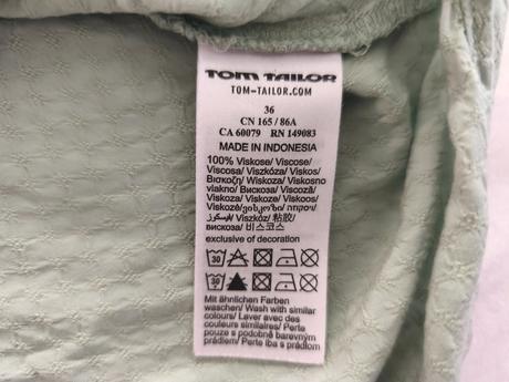 Zelenkavé tričko tom tailor, tom tailor,36