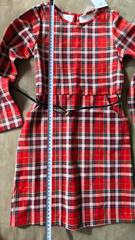 Vianočné šaty h&m veľ.122,128 nové, h&m,122 / 128