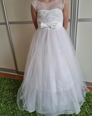 Biele slavnostne saty 128, 128