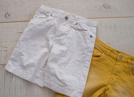 Kraťasy 7/8rokov, 122/128, mango,128