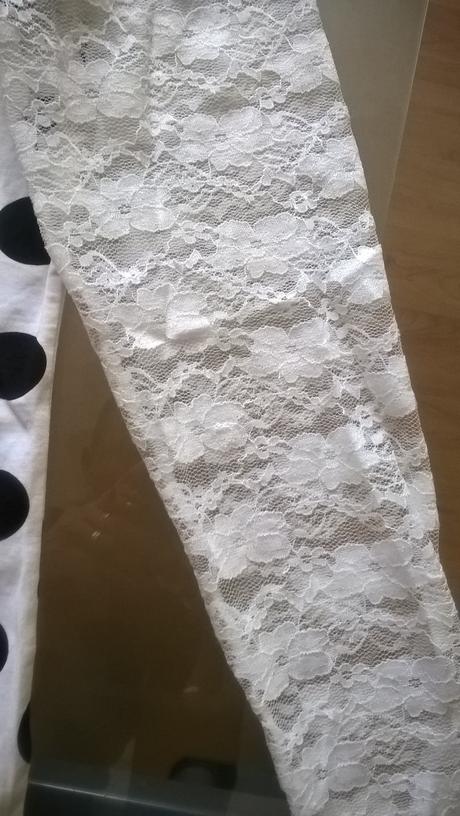 Tričko s čipkou, l