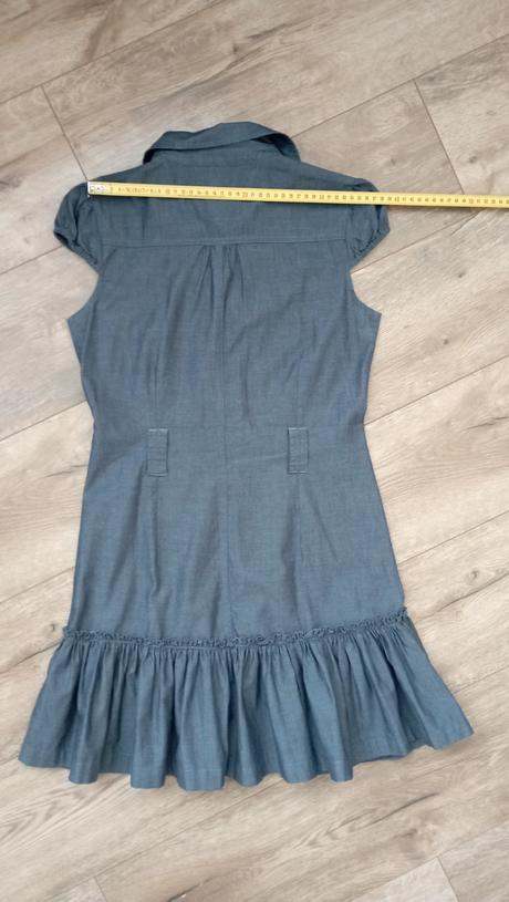 Krásne riflové šaty xs/160cm (už s poštou), 158