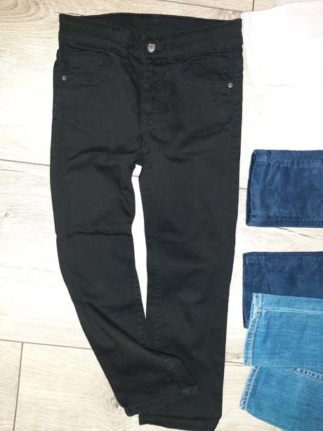 Balíček nohavice, riflíky, 110 /116, 104–116