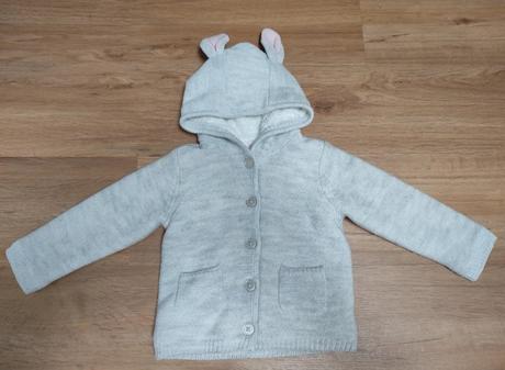 Hruby zatepleny sveter 12-18, f&f,86