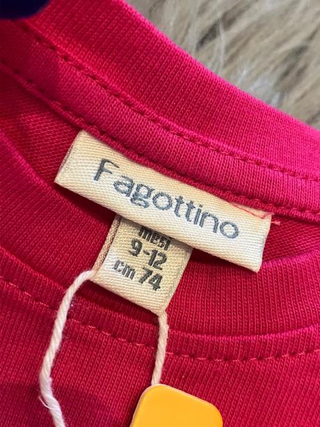 Dievčenské tričko s potlačou a nápismi (9-12 mes.), fagottino,74