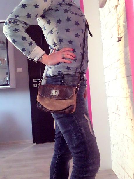 Puntotres kožená crossbody,