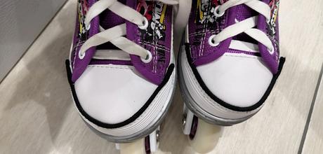 Rastúce kolieskovo-ľadové korčule s chráničmi 2v1, 32