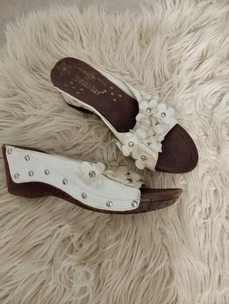 Dámske letné šľapky na platforme, 36