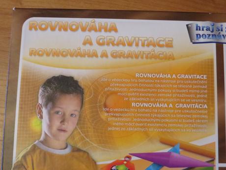 Náučná hra - rovnováha a gravitácia - 8+,