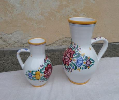 Krčah - 2ks modranská keramika, 