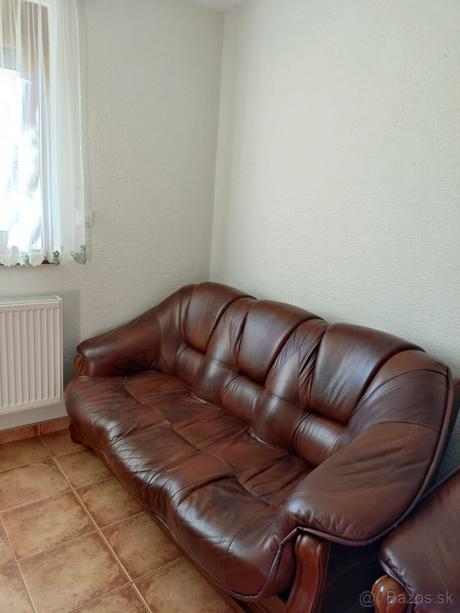 Kožená sedačka,