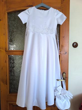 Dievčenské šaty na prvé sväté prijímanie, 140