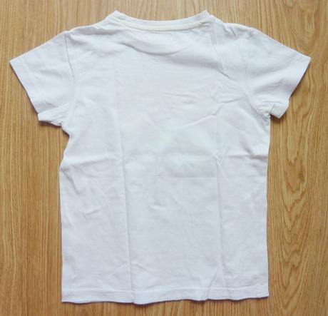 Biele tričko s krokodílom, veľ. 122, 3x oblečené, pepco,122