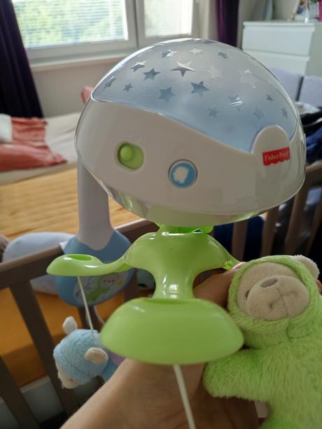 Fisher-price hudobny kolotoc s projektorom,